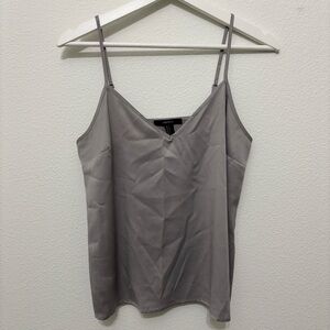 Forever 21 Grey Adjustable Spaghetti Strap Camisole in Small
